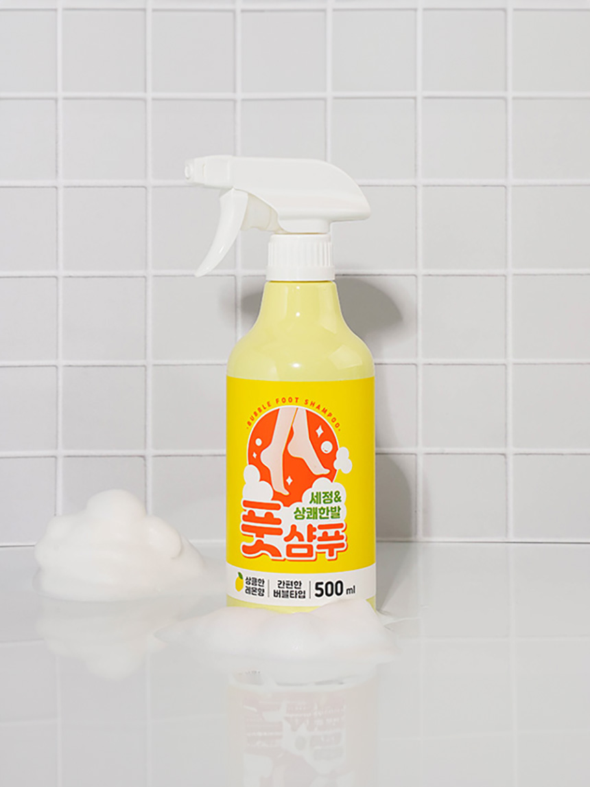 버블 풋샴푸 500 ml (레몬향)