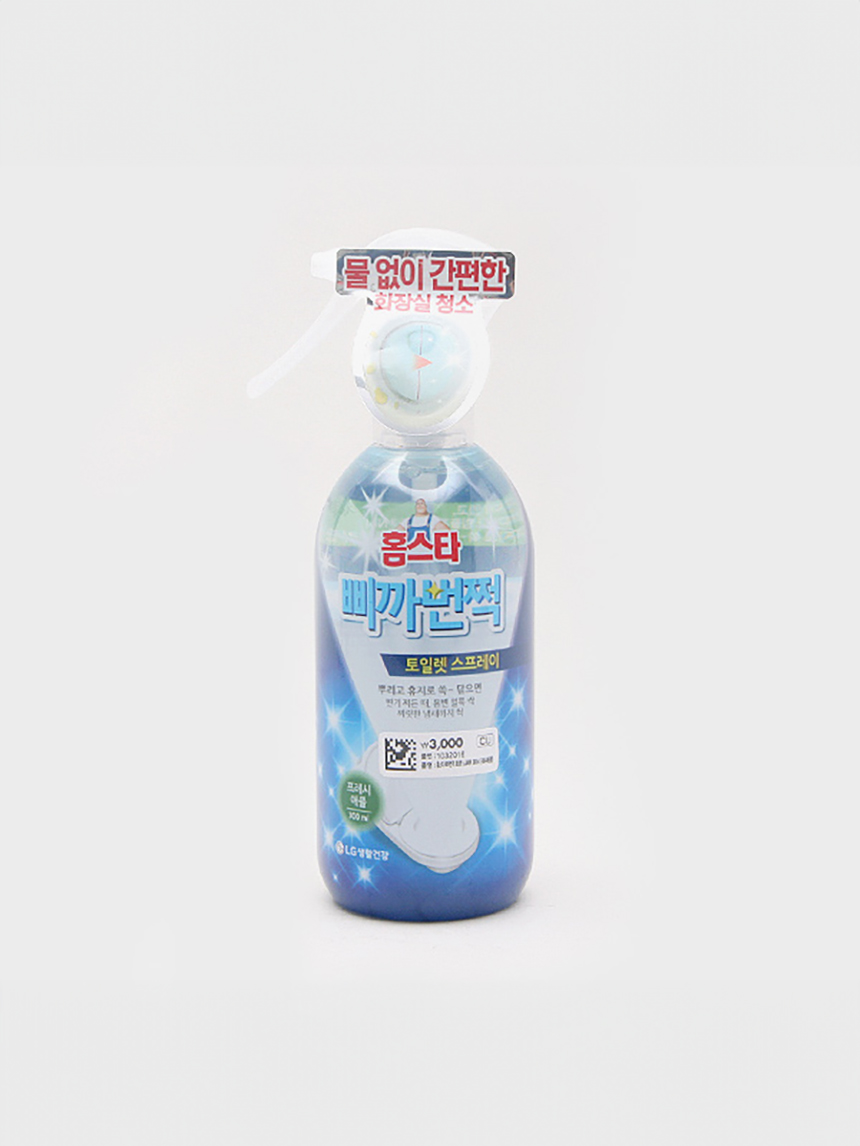 홈스타 삐까번쩍 토일렛 스프레이 300 ml 프레시 애플 향
