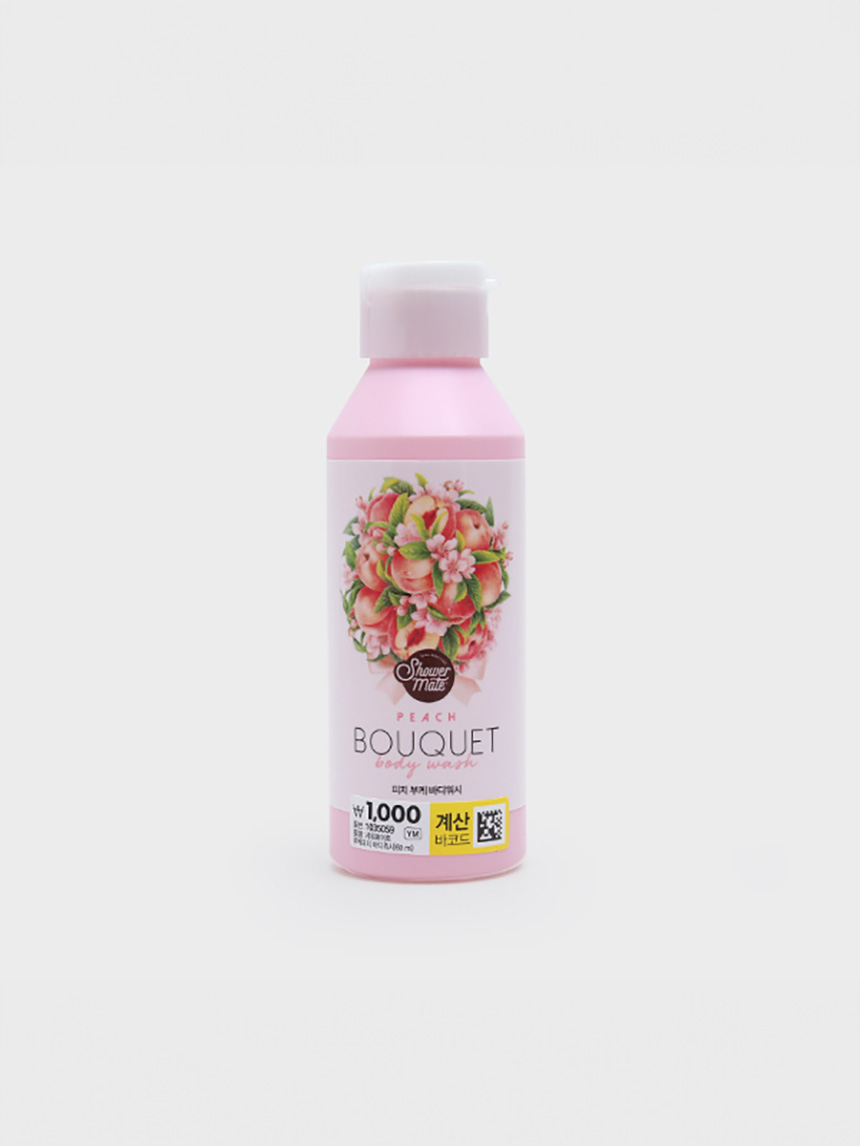 샤워메이트 부케 바디워시 60 ml 피치