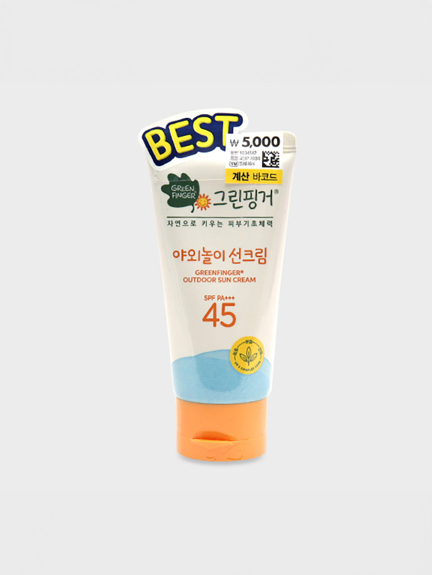 그린핑거 야외놀이 선크림 80 ml