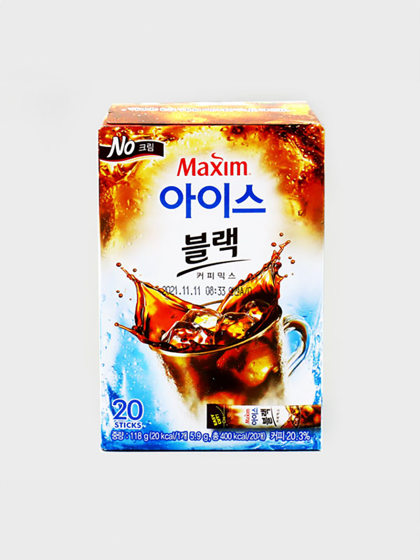 동서 맥심 아이스 블랙 커피믹스 (NO크림) 118g (5.9gx20개입)