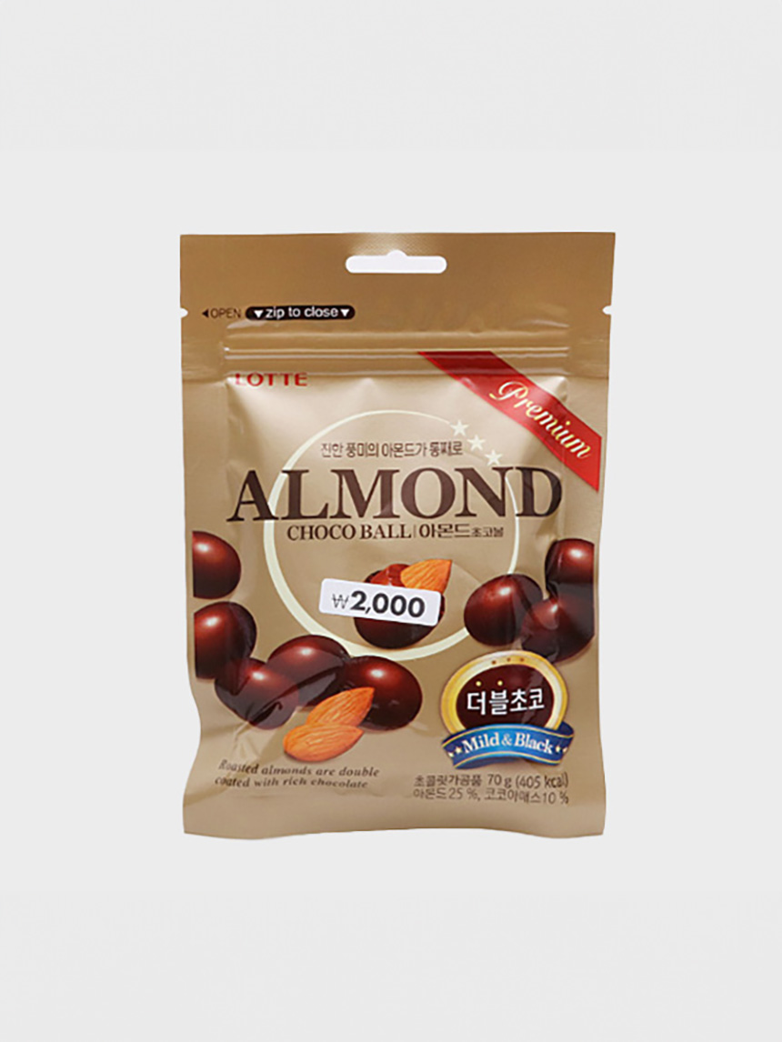 다이소 롯데 아몬드 초코볼 70g