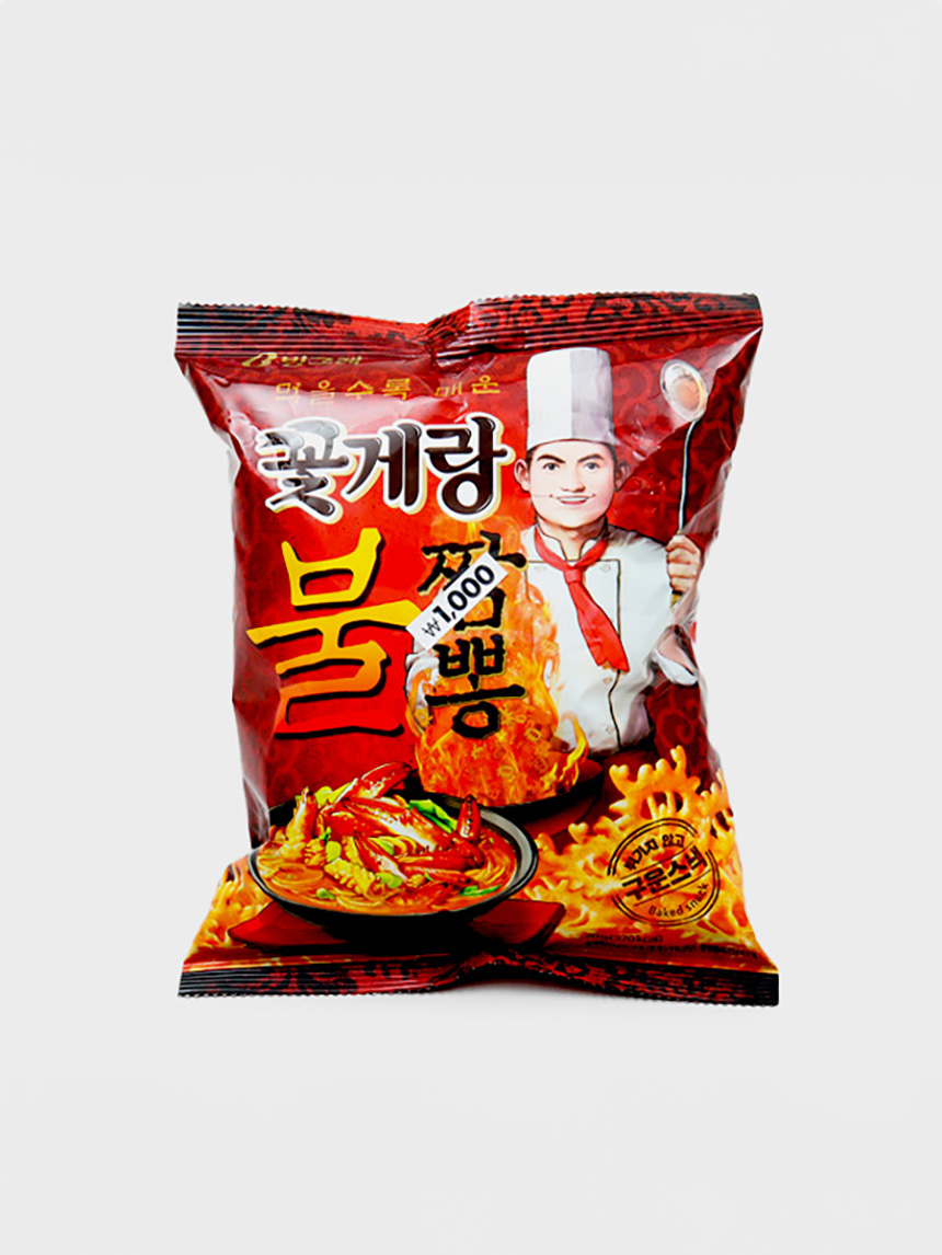 빙그레 꽃게랑 불짬뽕 맛 70 g