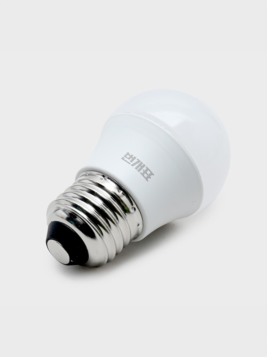 번개표 LED 전구 4W 주광색