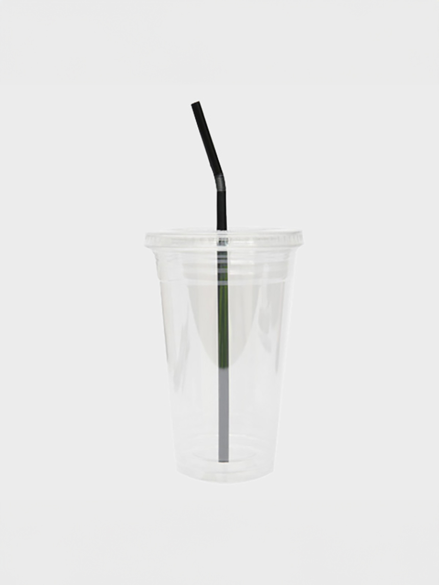 테이크아웃 컵 520ml 8세트 (뚜껑+컵+빨대)
