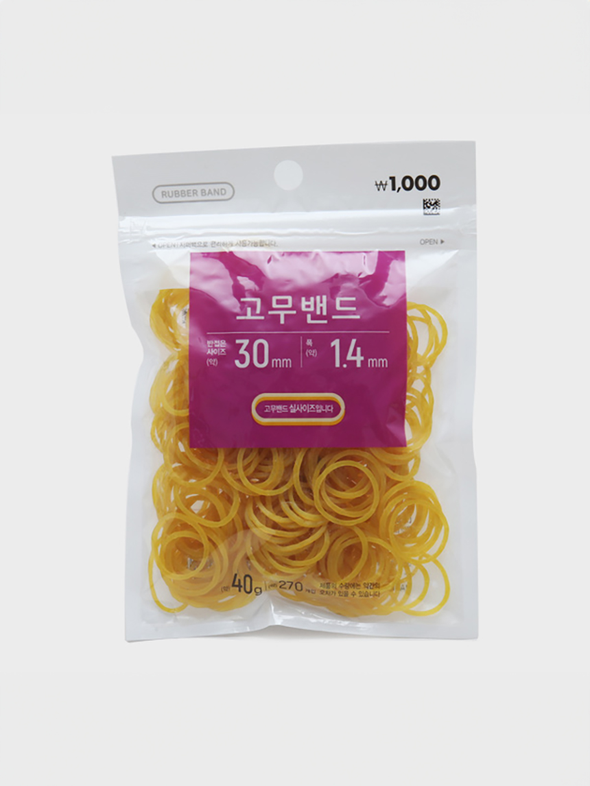 고무줄 30 X 1.4 mm 270개입
