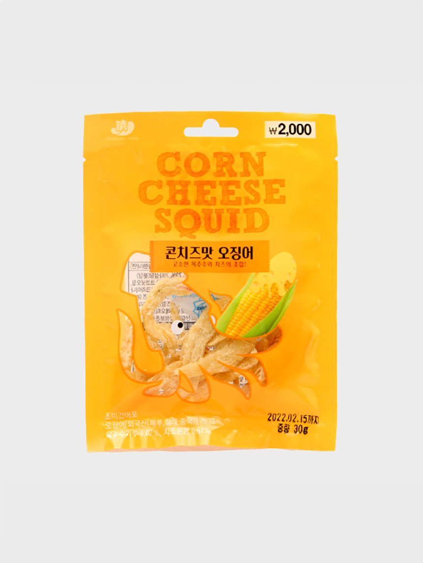 Кальмар со вкусом кукурузы и сыра Cheonghae 30 г