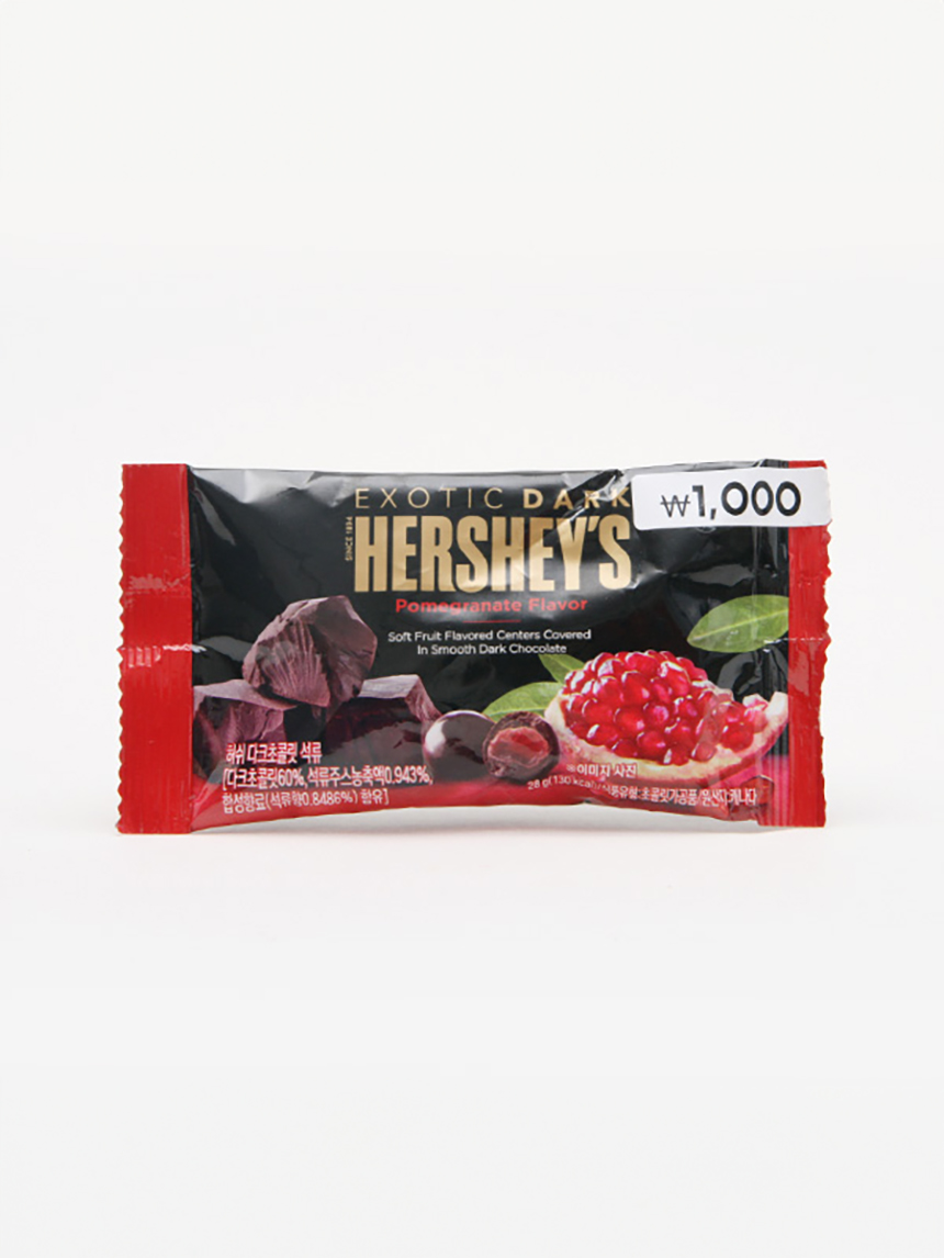 허쉬 다크초콜릿 석류 28g