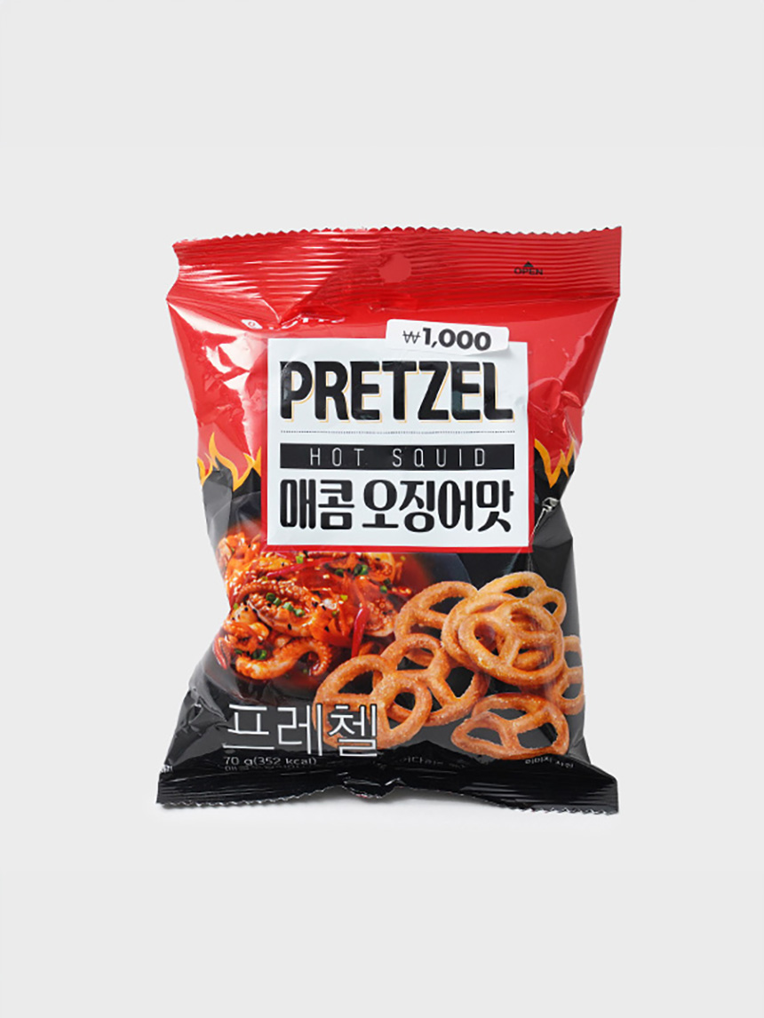 롯데프레첼매콤오징어맛(70 g)