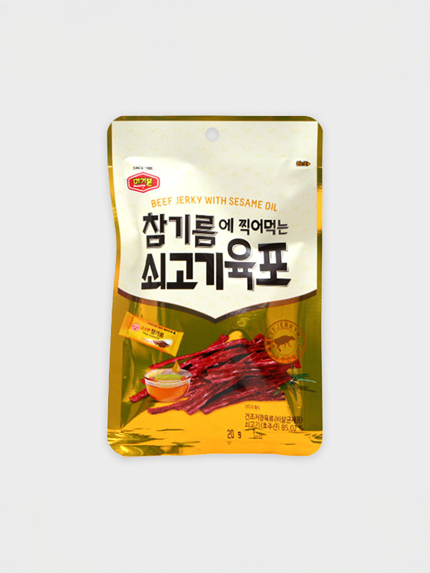 참기름 찍어 먹는 쇠고기 육포 20 g