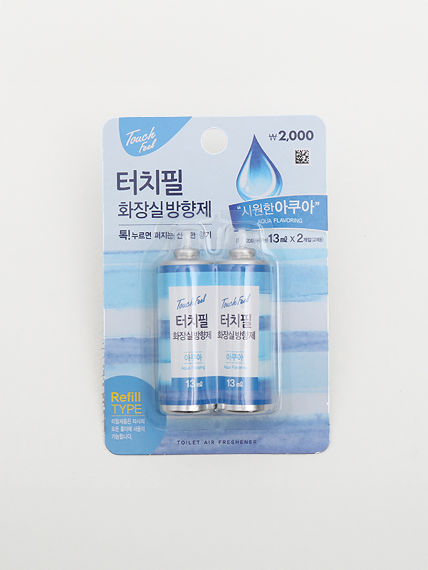 터치필 리필 2개입 (아쿠아향)