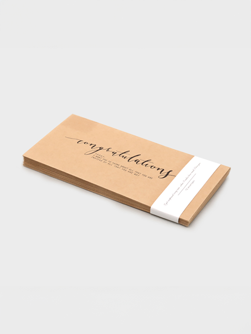 캘리그라피 크라프트 봉투 12매입