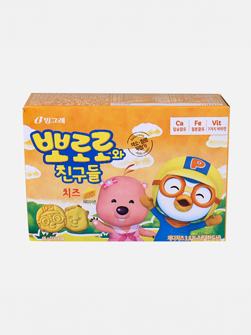 빙그레 뽀로로와 친구들 치즈맛 65g