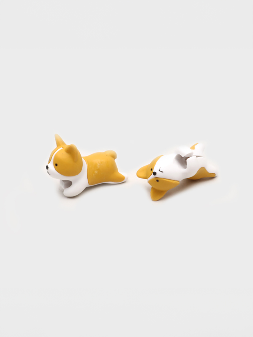 강아지 캐릭터 단선 방지 2개입