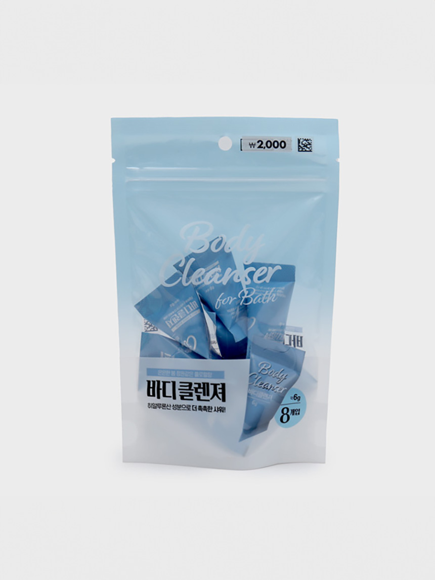 삼각 파우치 미니 바디 클렌저 6 g 8개입
