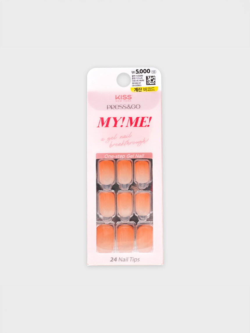 키스뉴욕프레스앤고 에어핏젤네일팁24P(피치퍼펙트)