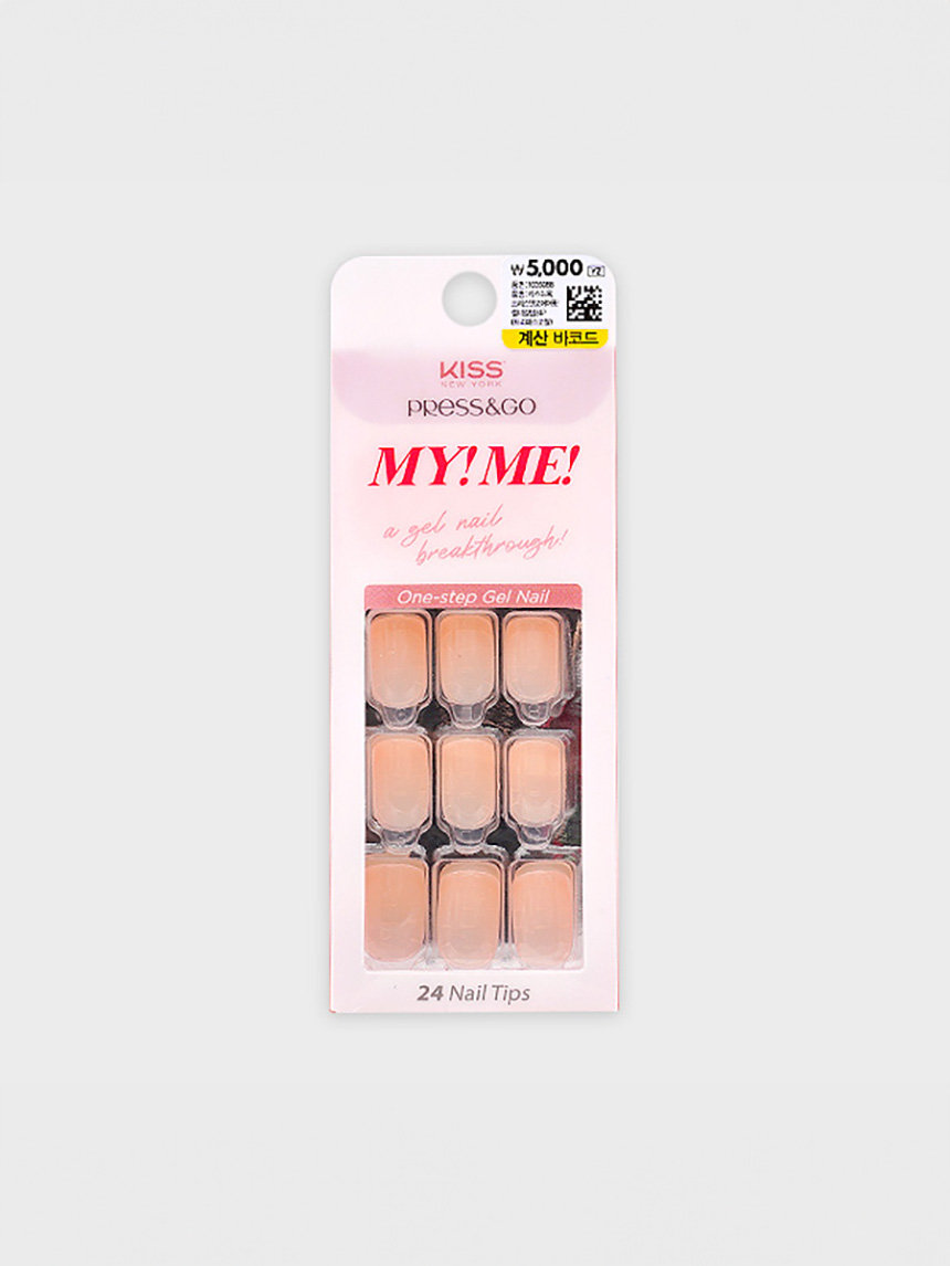 키스뉴욕프레스앤고 에어핏젤네일팁24P(프리패스코랄)
