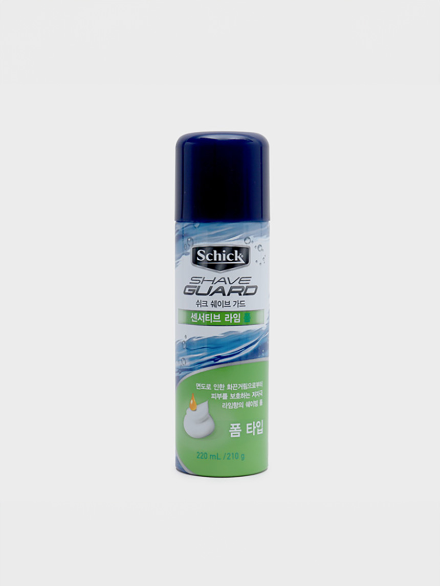 쉬크 쉐이브가드 센서티브 라임폼 210 g