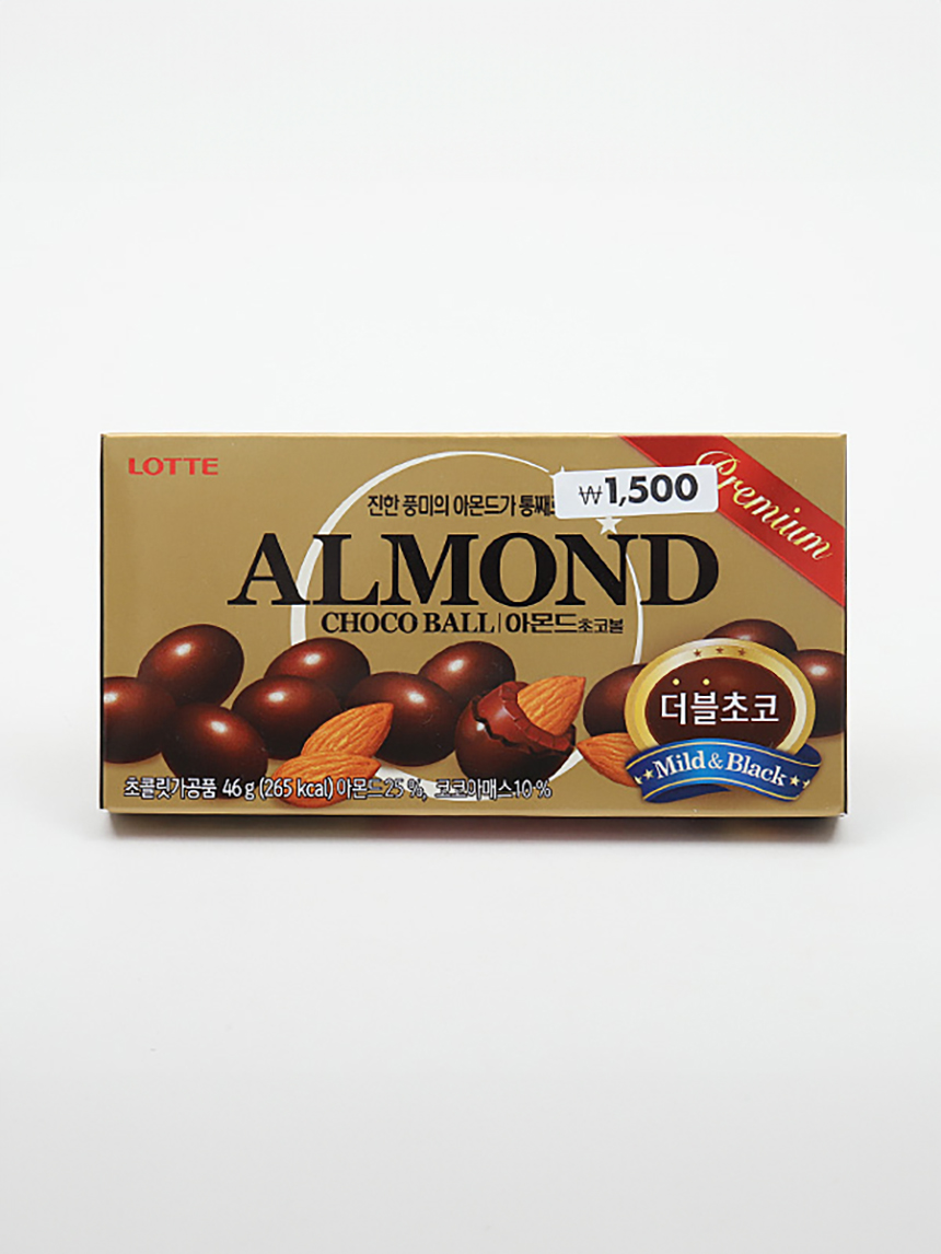 다이소 롯데 아몬드 초코볼 42g