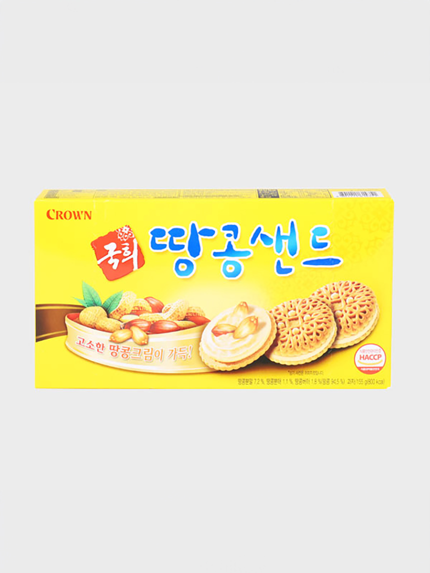 크라운 국희 땅콩샌드 155g