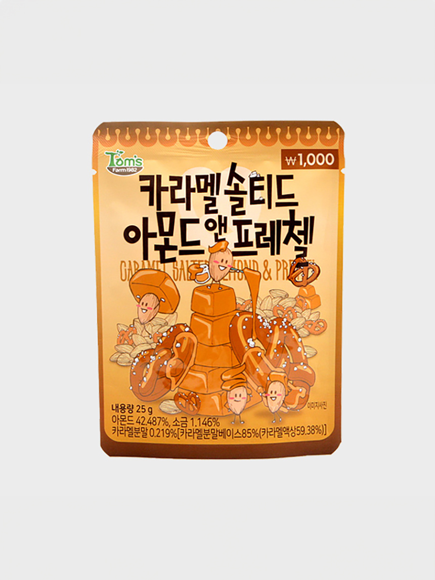 다이소 카라멜솔티드아몬드앤프레첼(25 g)