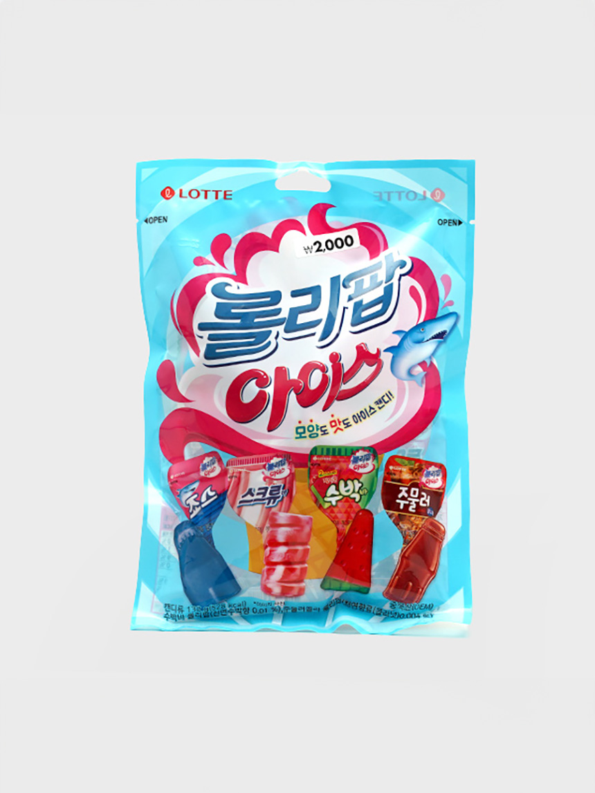 Конфеты Lotte Lollipop Ice 132 г