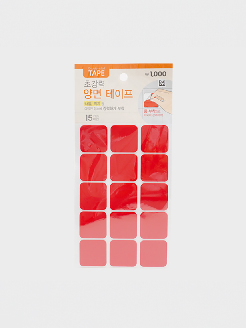 사각 폼 양면테이프 15개입