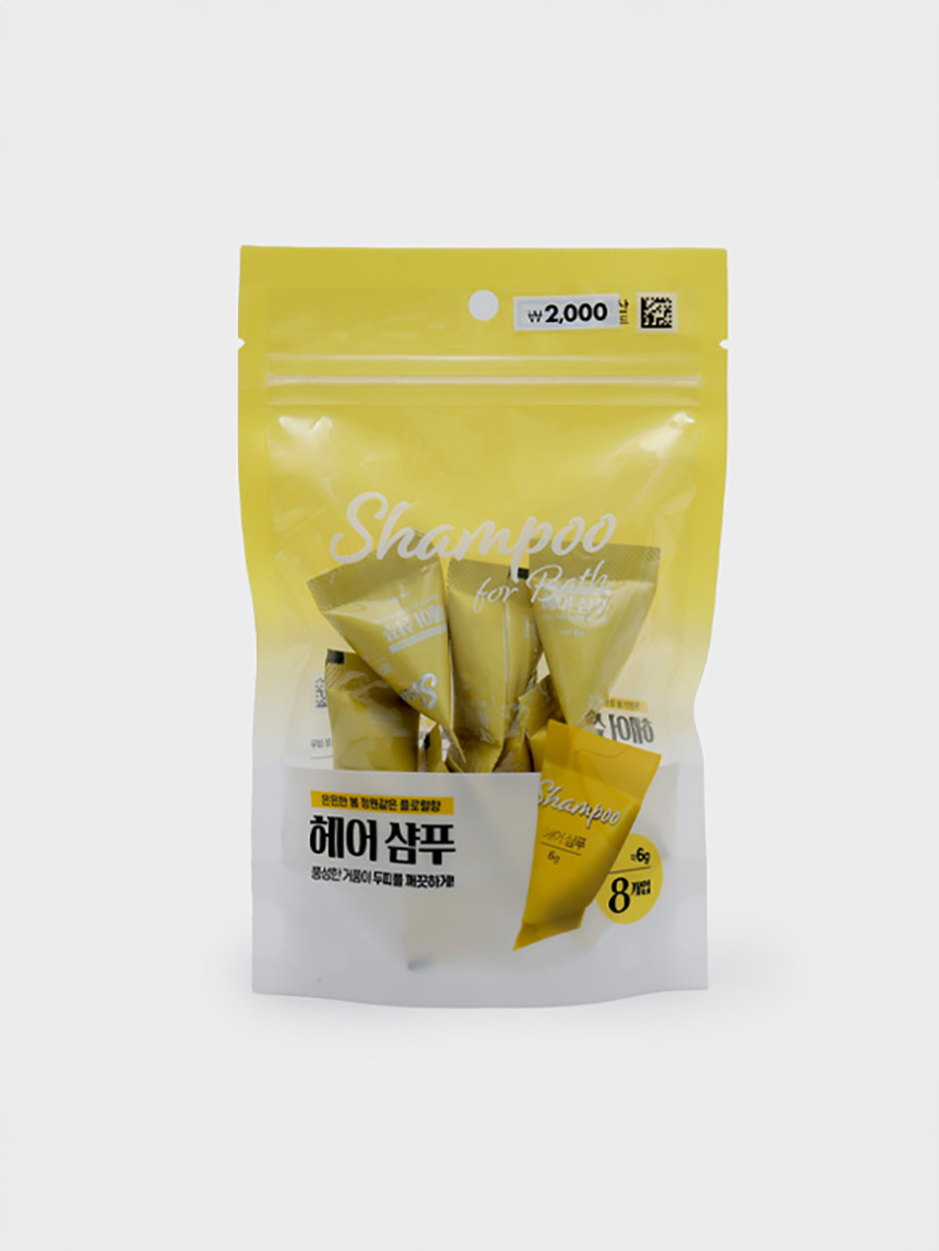 삼각파우치 미니 샴푸 6gx8개입