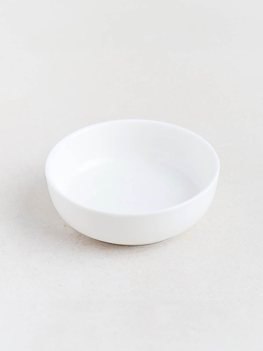 화이트 원형 종지 9.5cm