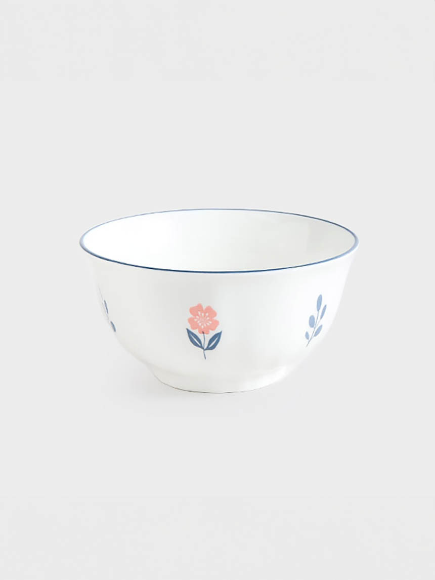 플라워 라인 대접 14cm