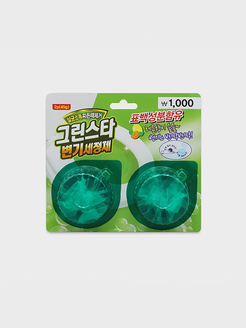 그린스타 변기세정제 45 g 2개입