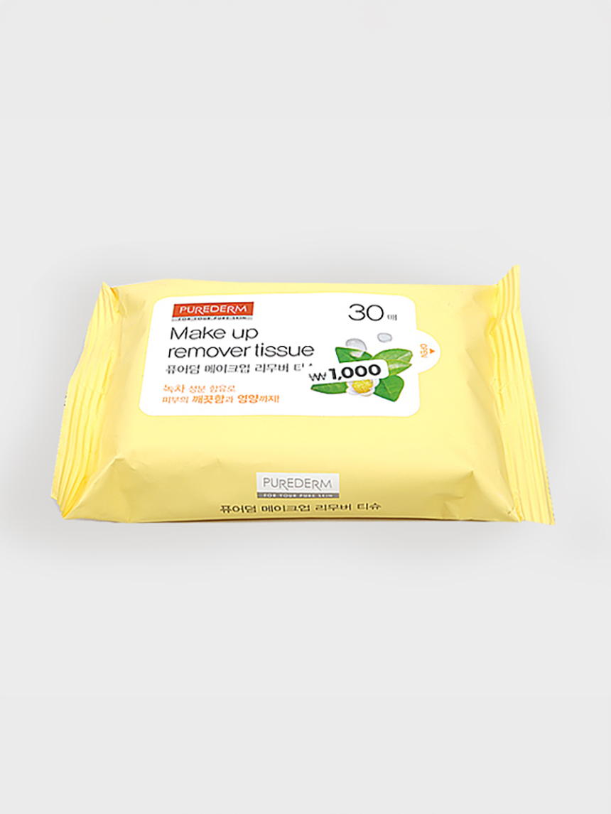 퓨어덤 메이크업 리무버 티슈 30매입