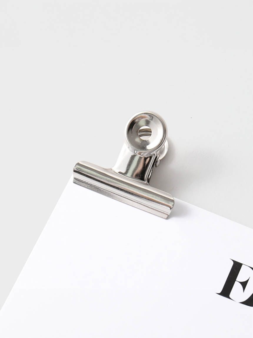 Зажимы-бульдоги серебристые 4 см, 8 шт.