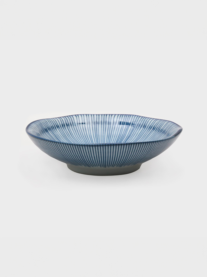 은은한 블루 라인 종지 11.5 cm