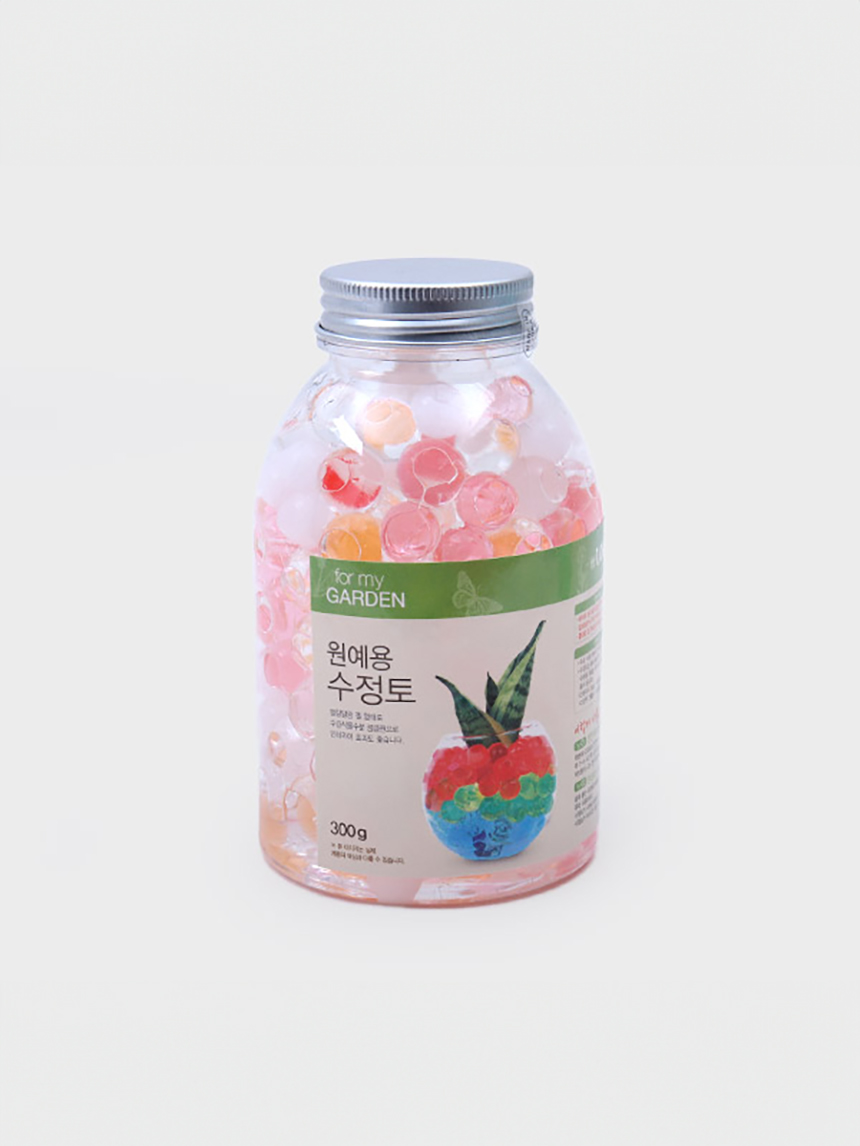 알루미늄뚜껑 케이스 수정토 300g (파스텔)