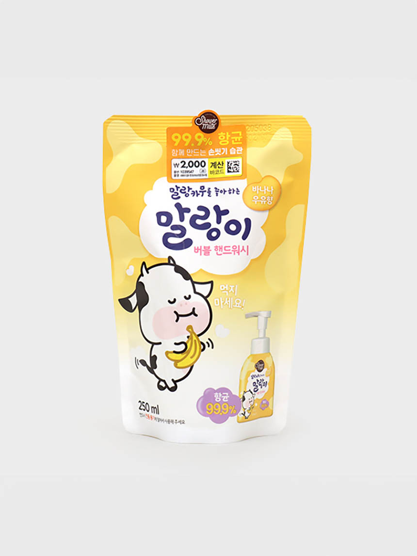 샤워메이트 말랑이 핸드워시 리필 250ml (바나나우유향)
