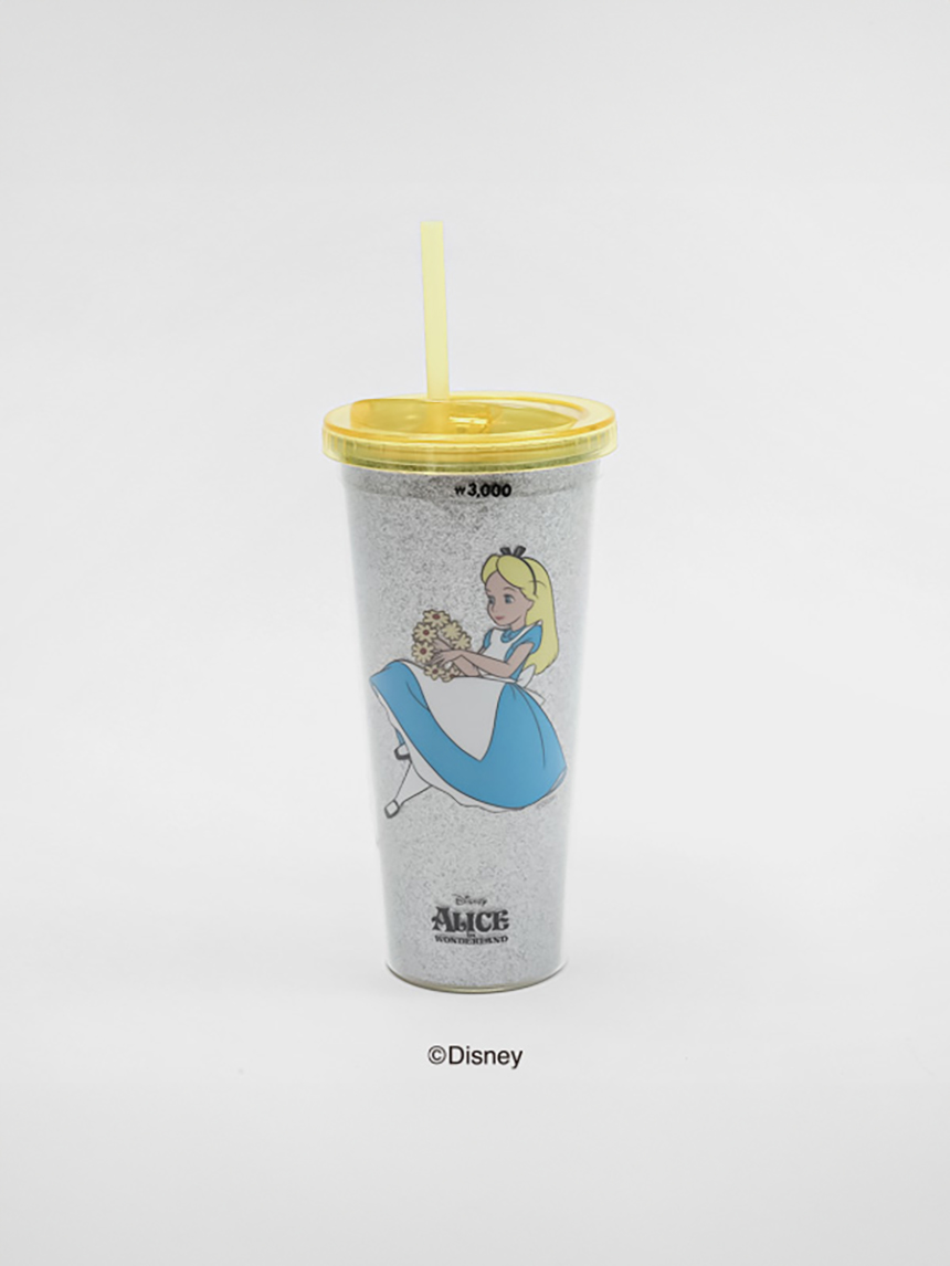 디즈니_앨리스_글리터빨대컵(약460 ml)