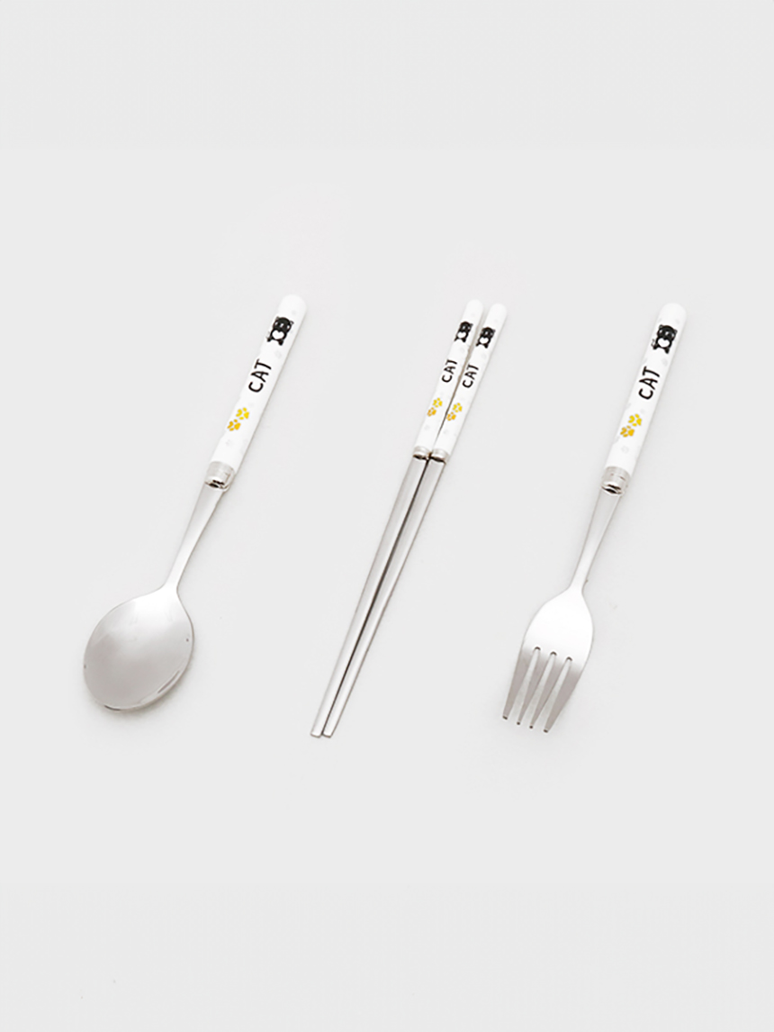 동물캐릭터 스텐 수저,젓가락,포크