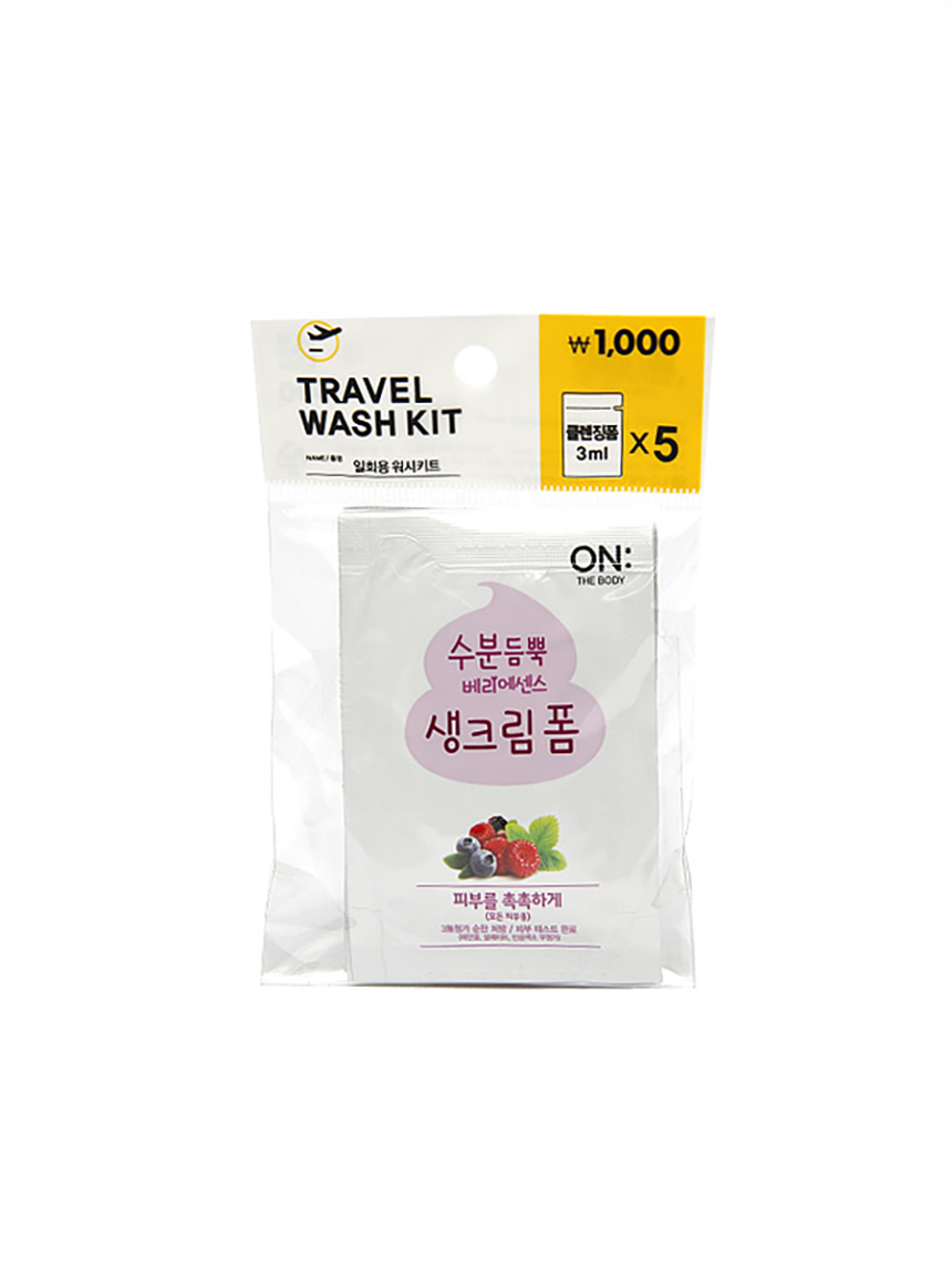 온더바디 수분듬뿍 베리에센스 생크림 폼 3mlx5메입