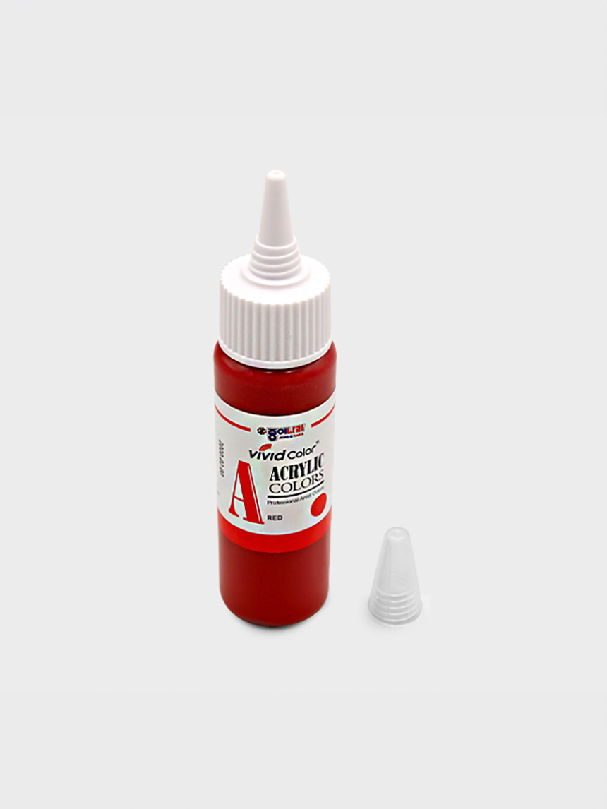 비비드 칼라 아크릴물감 60 ml 퍼머넌트레드