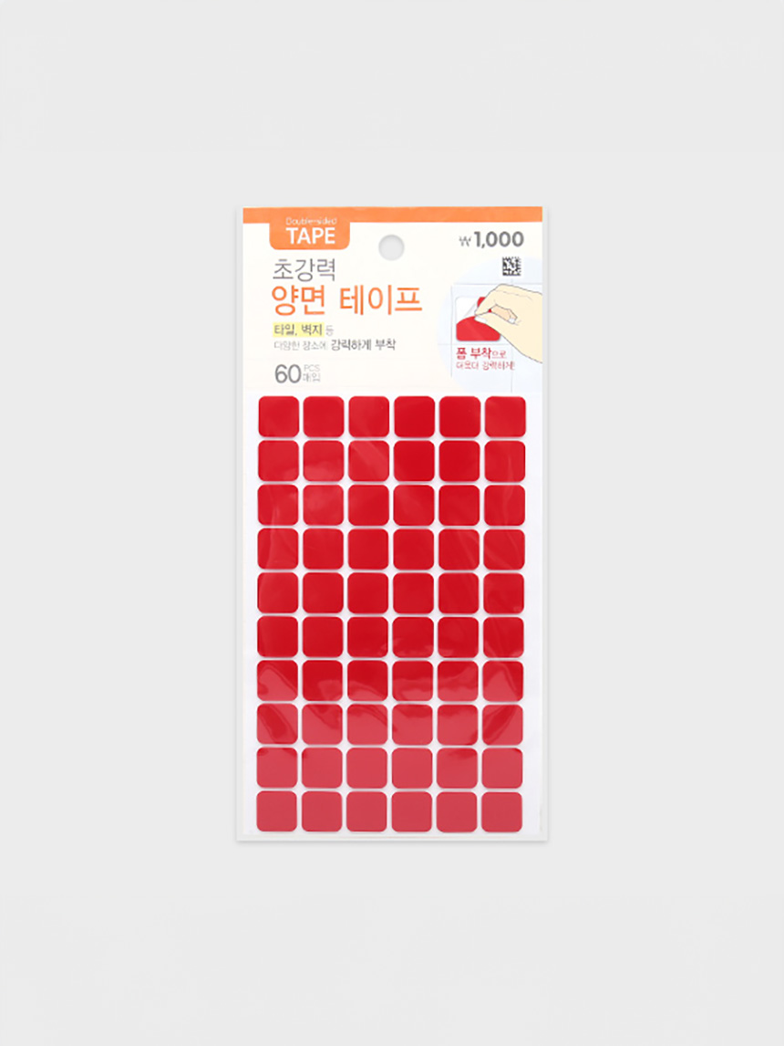 사각 폼 양면테이프 60개입