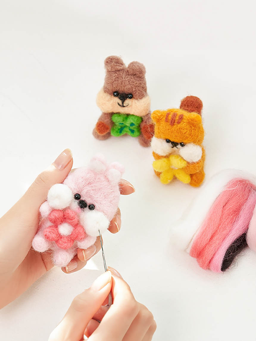 볼이 빵빵한 친구들 양모펠트 DIY 세트