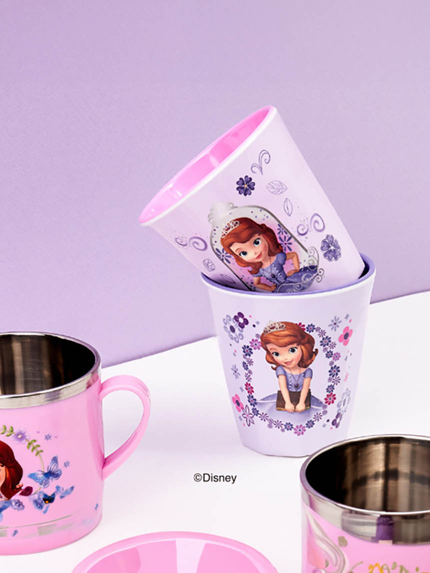 디즈니 소피아 투톤 멜라민 컵 250ml