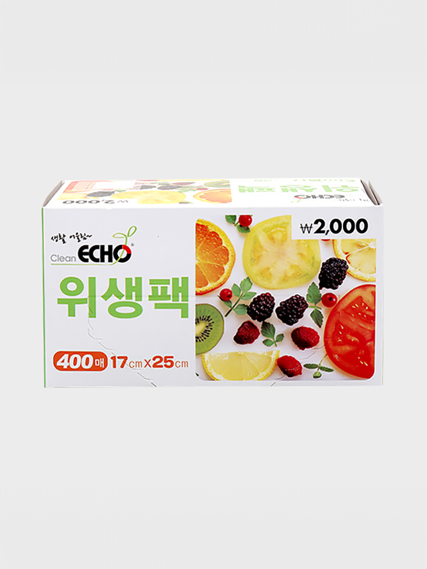 다이소 크린에코 위생팩 (소) 400매입
