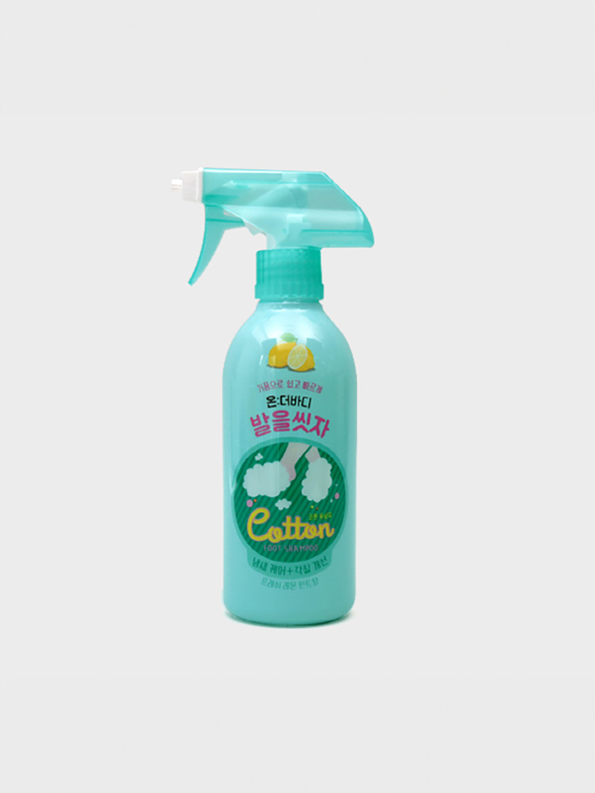 온더바디 코튼풋샴푸 레몬향 385 ml
