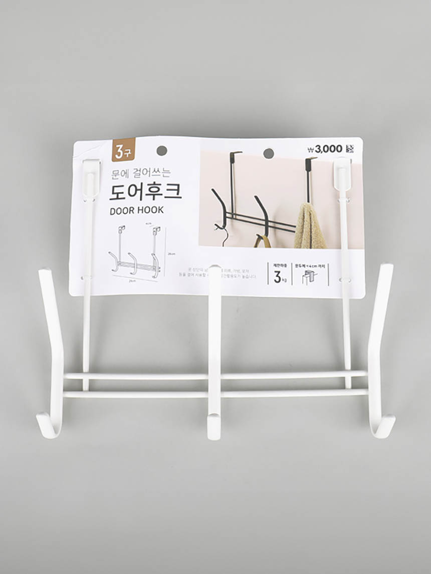 6구 도어행거 화이트