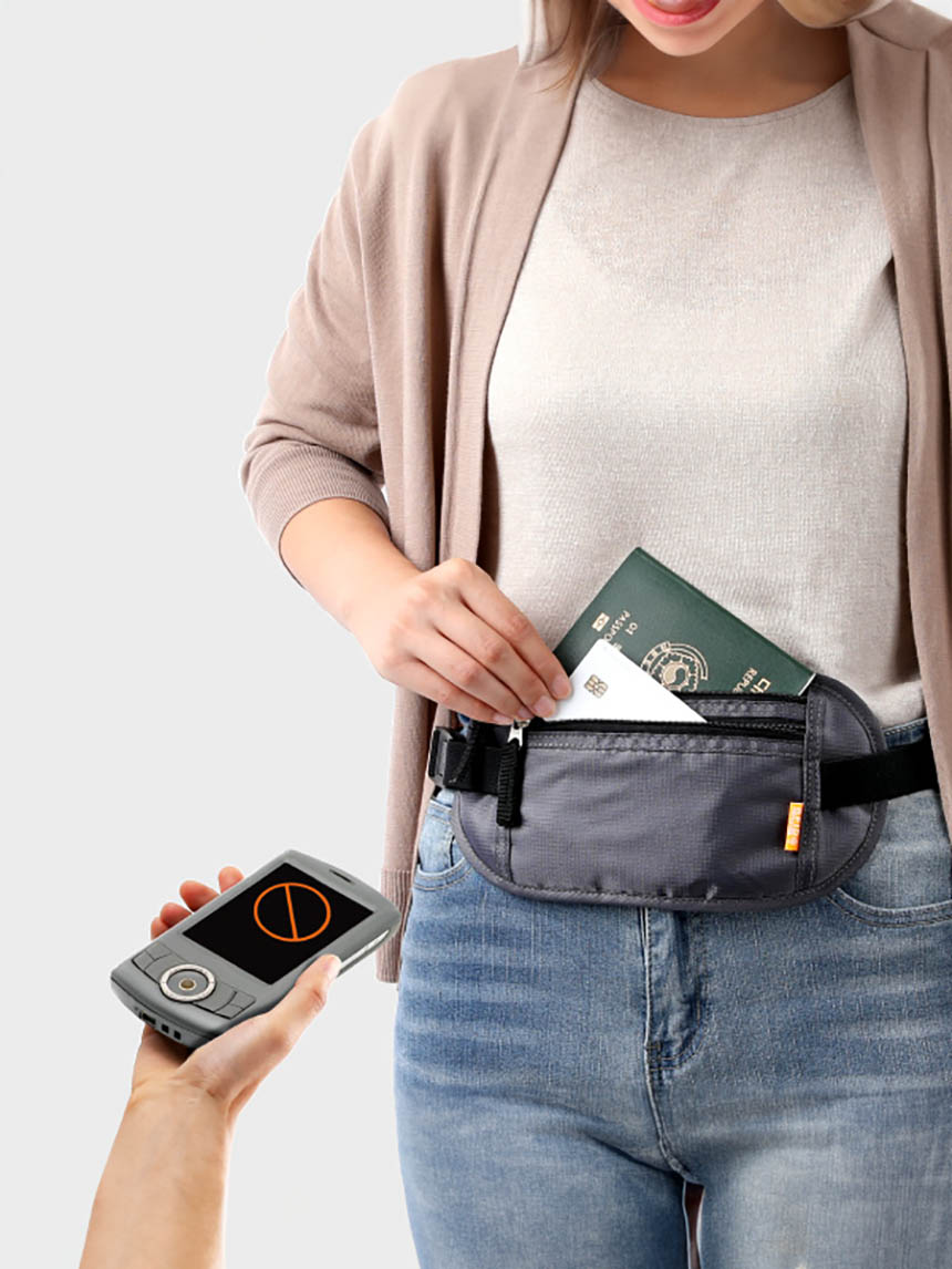 여행용 힙색타입 파우치 (RFID차단)