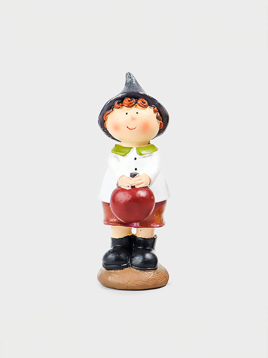 동화마을 모자쓴 소년소녀 폴리레진 장식