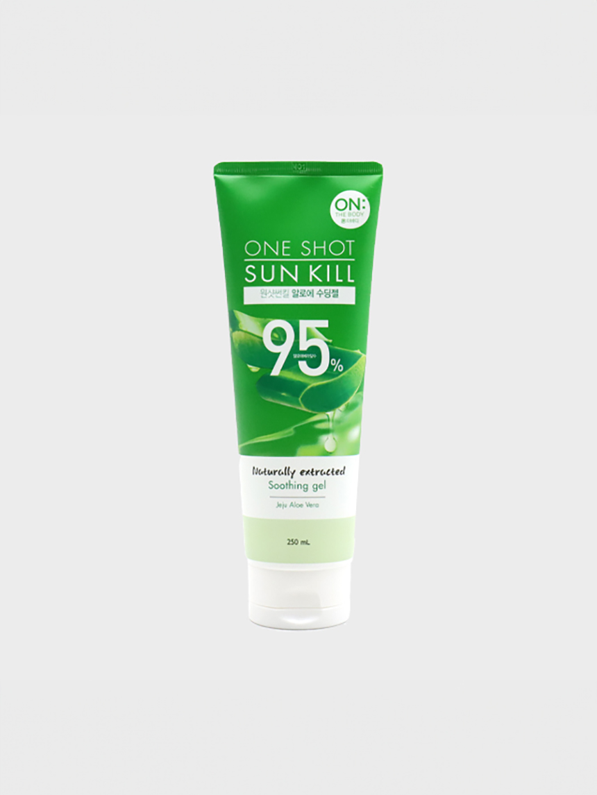 다이소 온더바디 원샷썬킬 알로에 수딩젤 250 ml