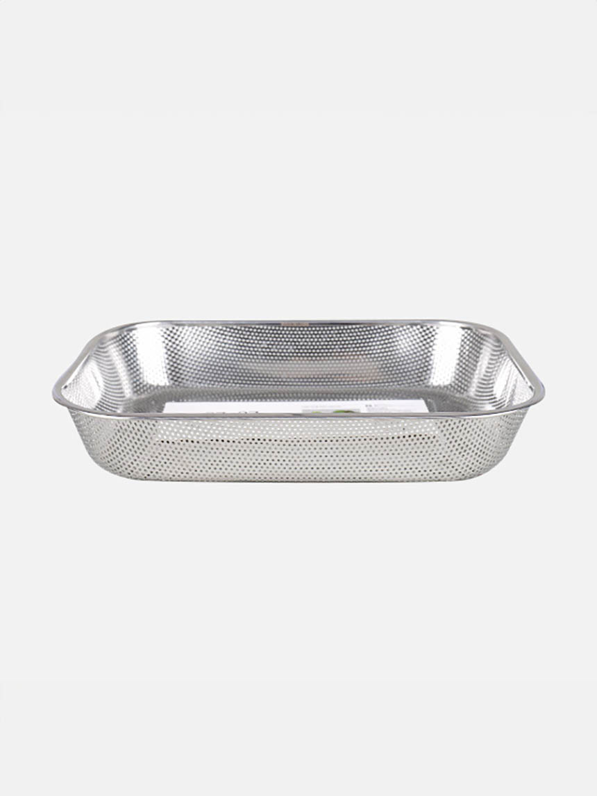 스텐 타공형 직사각 채반 37x27cm